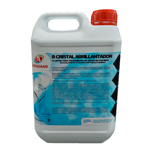 <strong> B CRISTAL ABRILLANTADOR </strong> <br> BIOCIDA – ALGICIDA – FLOCULANTE