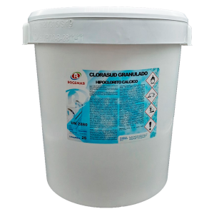 <strong> CLORASUD GRANULADO 25KG </strong> <br>  HIPOCLORITO CÁLCICO