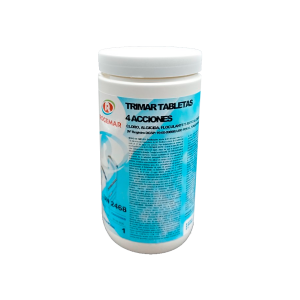 <strong> TRIMAR TABLETAS 4 ACCIONES 1 KG </strong> <br> CLORO EN TABLETAS MULTI - ACCIÓN